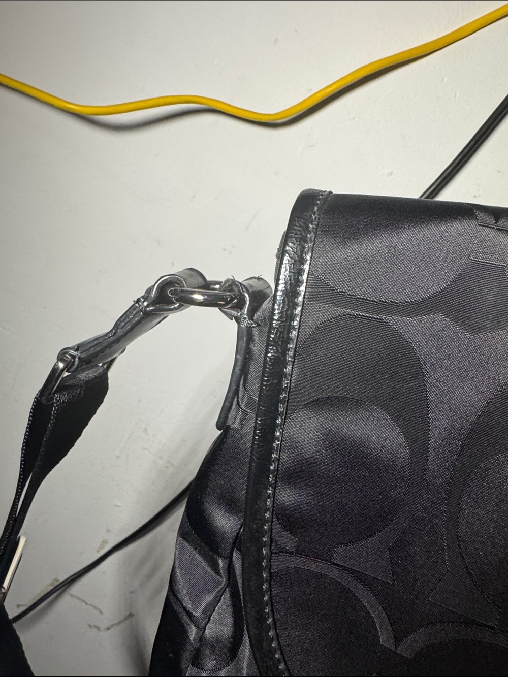 Coach Black Signature nylon Crossbody Bag - Picture 4 of 17